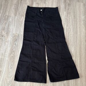 Black Wide-Leg Pants
